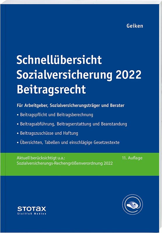 Schnellübersicht Sozialversicherung 2022 Beitragsrecht