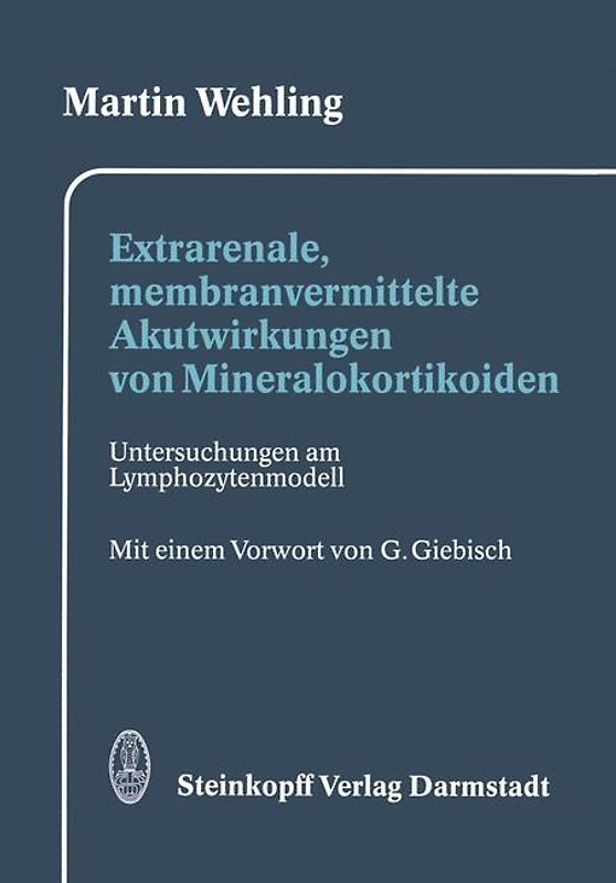 Extrarenale, membranvermittelte Akutwirkungen von Mineralokortikoiden