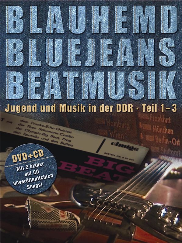 Blauhemd, Bluejeans, Beatmusik - Jugend und Musik in der DDR (Teil 1-3; Bonus CD mit Puhdys, Silly, Renft u. v. a.) [2 DVDs] DVD