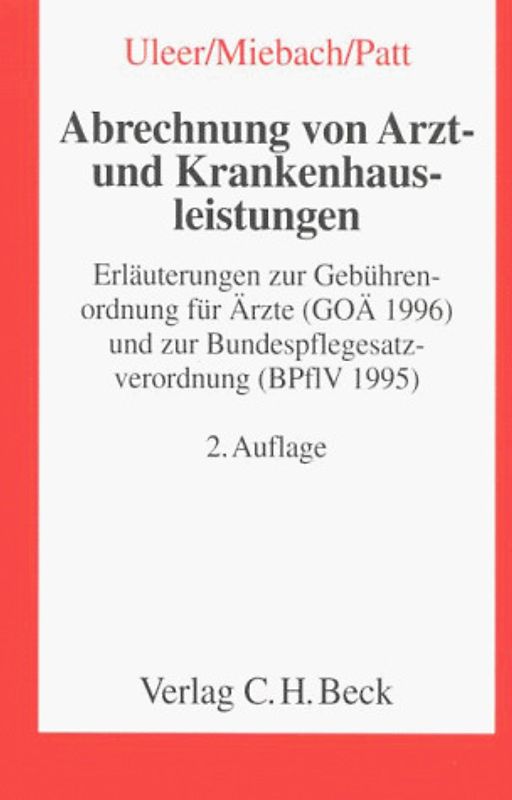 Abrechnung von Arzt- und Krankenhausleistungen