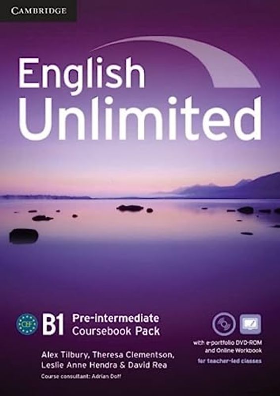 English Unlimited Pre-intermediate Coursebook with e-Portfolio and Online Workbook Pack