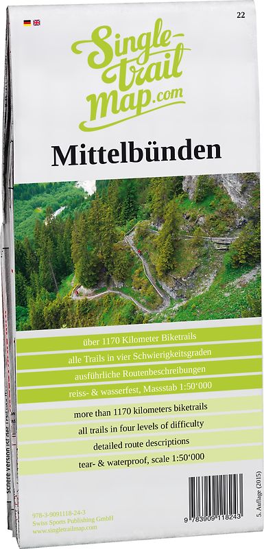 Singletrail Map 022 Mittelbünden