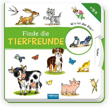 Trötsch Pappbilderbuch Finde die Tierfreunde