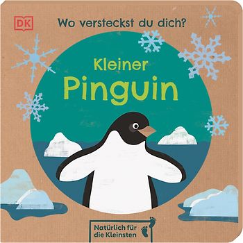 Wo versteckst du dich? Kleiner Pinguin