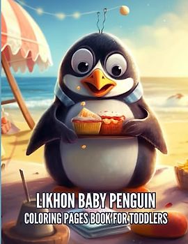 Likhon Baby Penguin Coloring Pages Book for Toddlers
