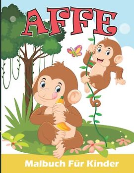 Affe Malbuch Für Kinder: Affe Malvorlagen für Jungen und Mädchen