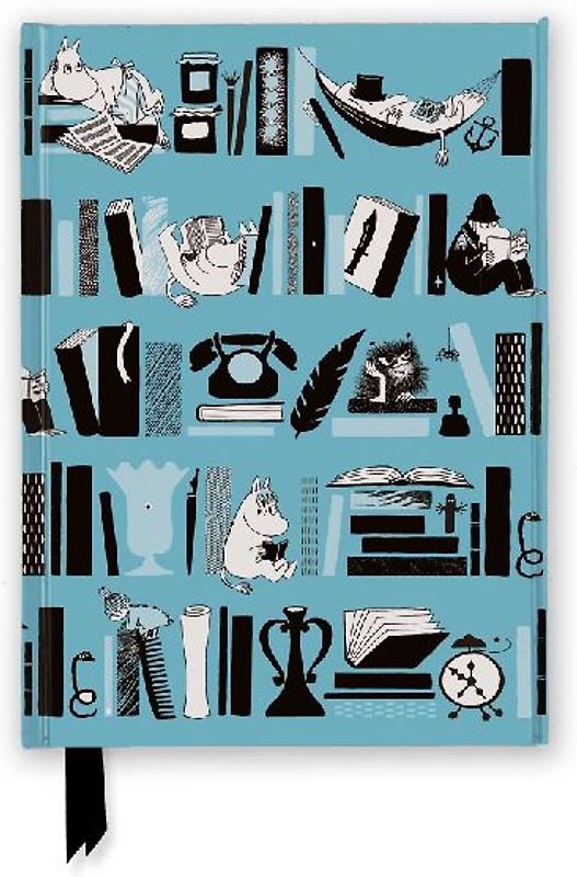 Moomin Bookshelves: Pale Blue (Foiled Journal)