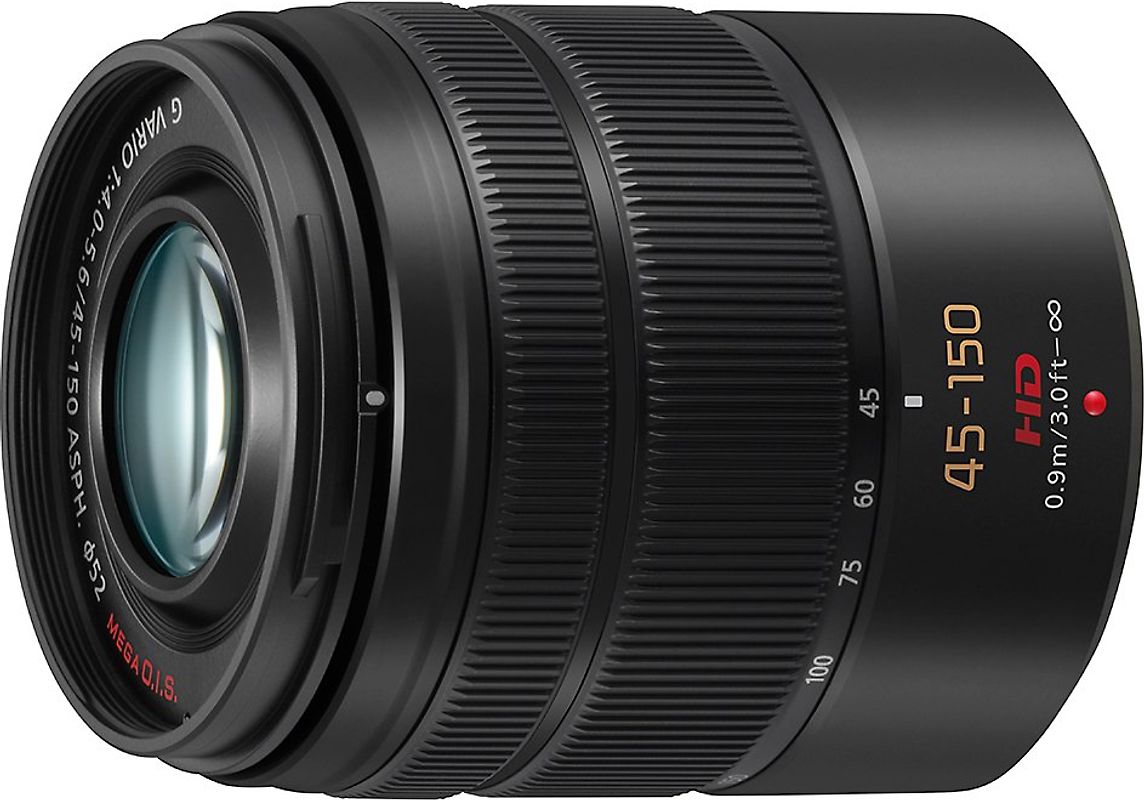 Panasonic Lumix G VARIO 45-150 mm F4.0-5.6 ASPH. O.I.S. 52 mm Objectif (adapté à Micro Four Thirds) noir