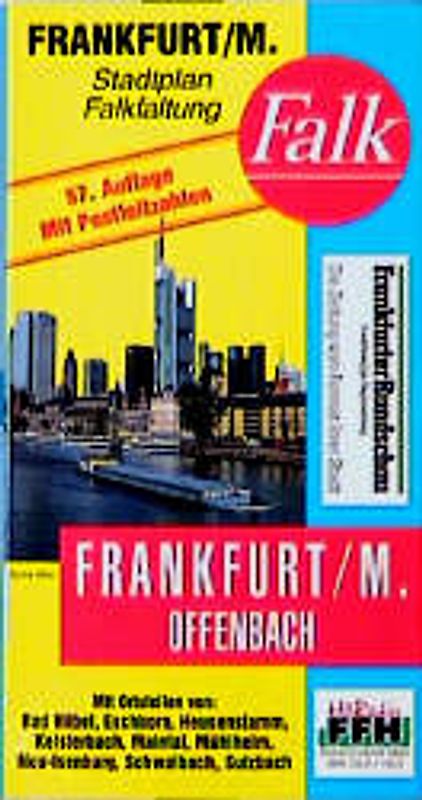 Frankfurt am Main mit Offenbach. 1:16500 - 27500