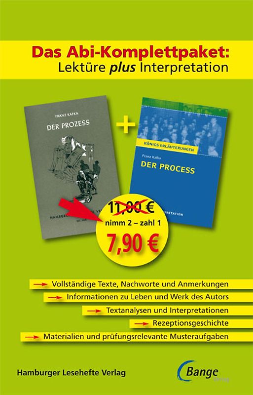 Der Prozess – Das Abi-Komplettpaket: Lektüre plus Interpretation.