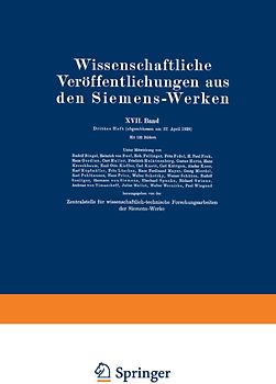 Wissenschaftliche Veröffentlichungen aus den Siemens-Werken