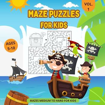 Maze Puzzles for Kids: Fun And Interactive Workbook for Children - Including 50 Mazes and Coloring Activity - Vol. 1