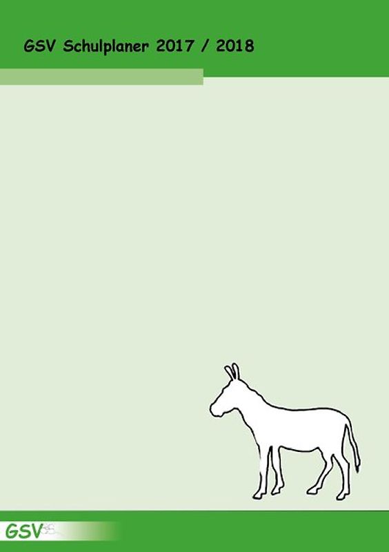 GSV Schulplaner (DIN A4) 2017/18, Hardcover