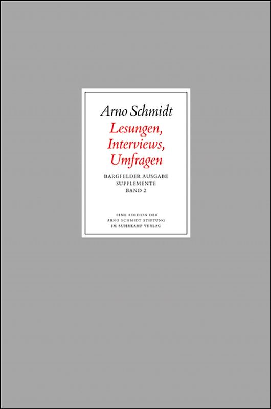 Bargfelder Ausgabe. Supplemente