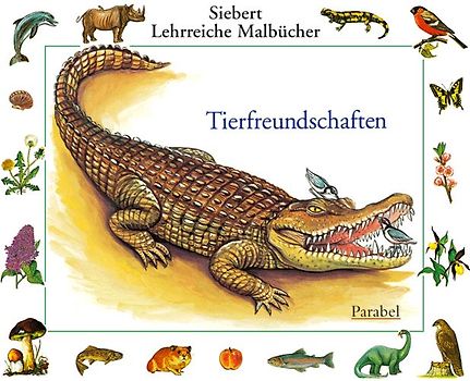 Tierfreundschaften. Malbuch