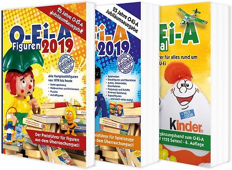 Das O-Ei-A 3er Bundle 2019 - O-Ei-A Figuren, O-Ei-A Spielzeug und O-Ei-A Spezial im 3er-Pack mit rund 9,00 € Preisvorteil gegenüber Einzelkauf!