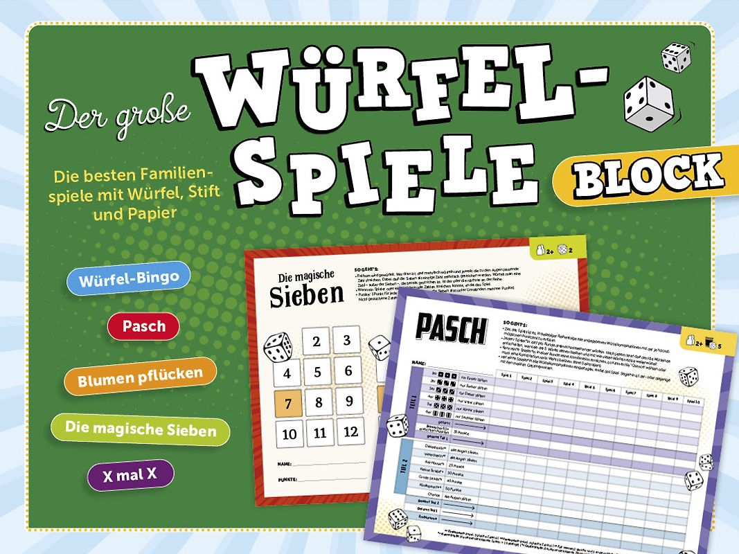 Der große Würfelspiele-Block