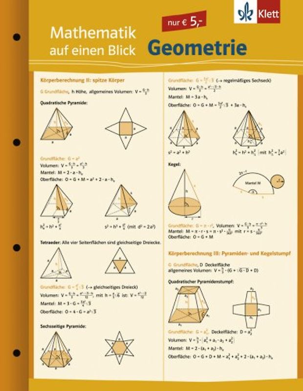 Mathematik auf einen Blick. Geometrie