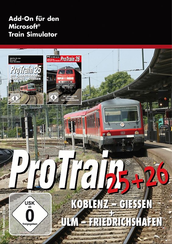 ProTrain Bundle 25 & 26 (Koblenz - Giessen & Ulm - Friedrichshafen) PC Spiele