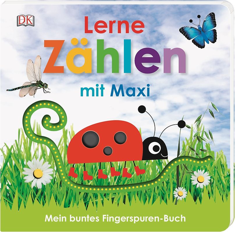 Mein buntes Fingerspuren-Buch. Lerne zählen mit Maxi