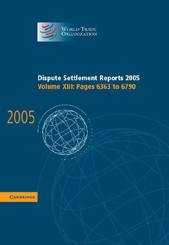 Dispute Settlement Reports 2005