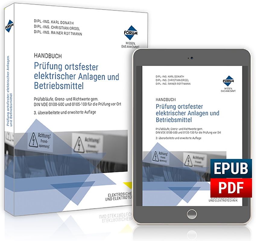 Handbuch Prüfung ortsfester elektrischer Anlagen und Betriebsmittel