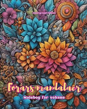 Forårs mandalaer | Malebog for voksne | Antistress-mønstre, der fremmer kreativiteten