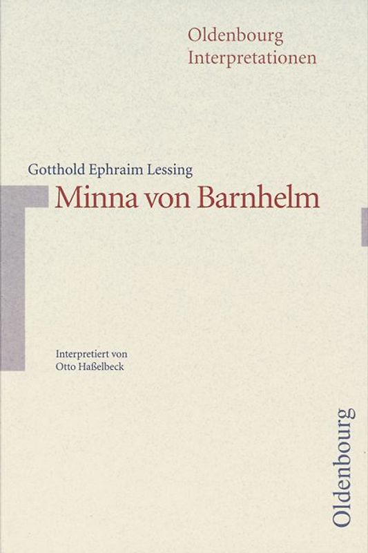 Oldenbourg Interpretationen / Minna von Barnhelm
