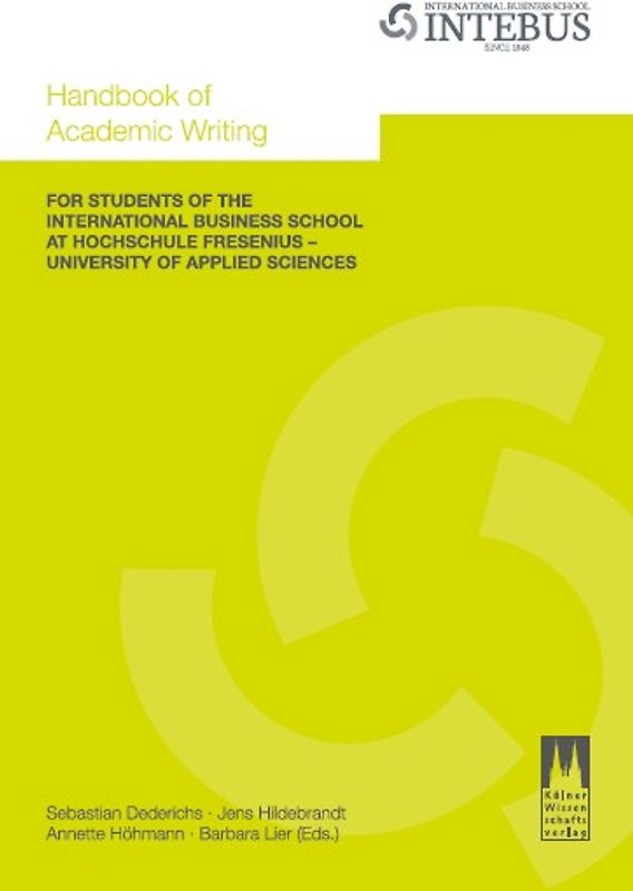 Handbook of Academic Writing