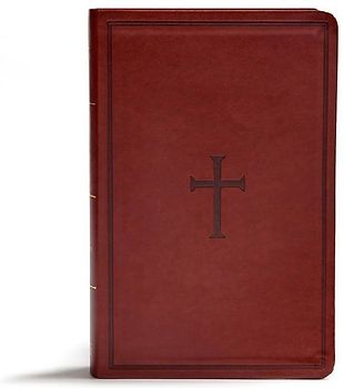 KJV Giant Print Reference Bible, Brown Leathertouch, Indexed