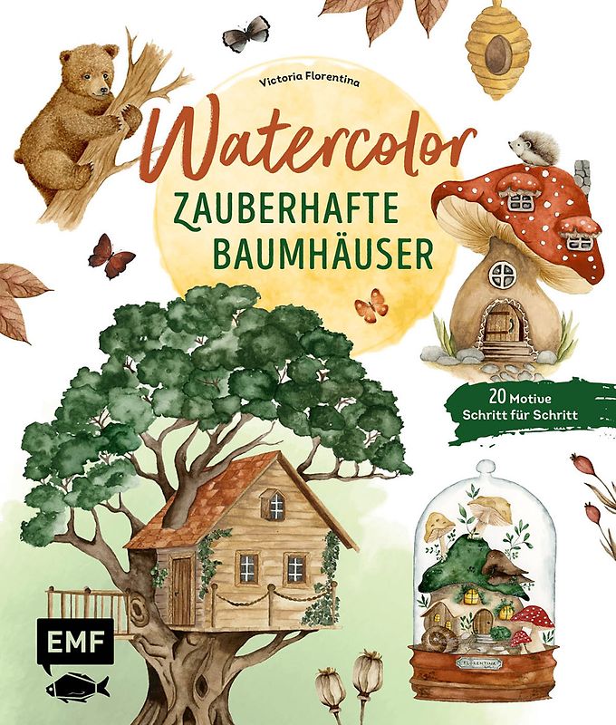 Watercolor – Zauberhafte Baumhäuser malen