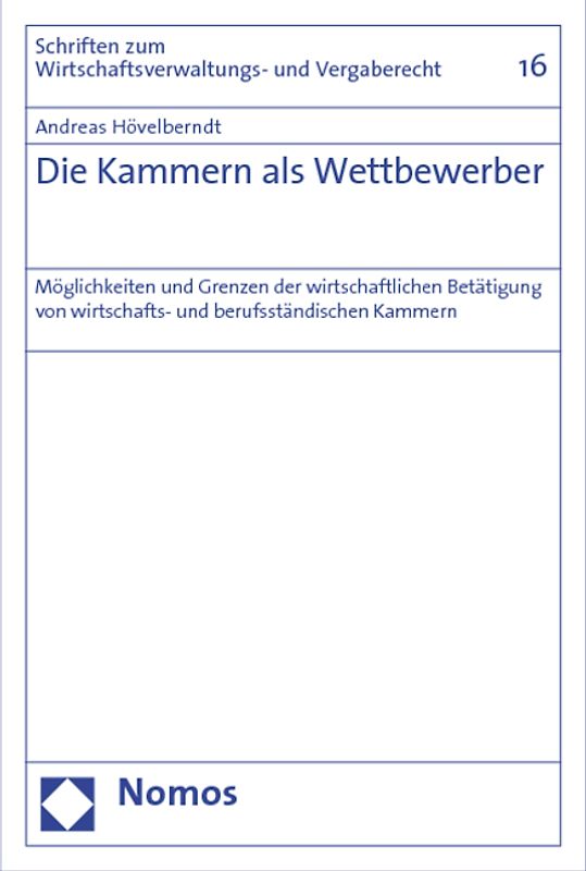 Die Kammern als Wettbewerber