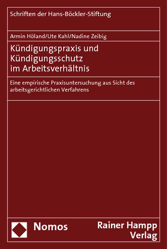 Kündigungspraxis und Kündigungsschutz im Arbeitsverhältnis