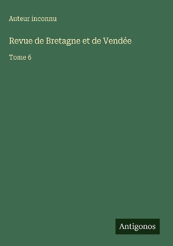 Revue de Bretagne et de Vendée