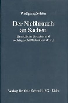 Der Niessbrauch an Sachen
