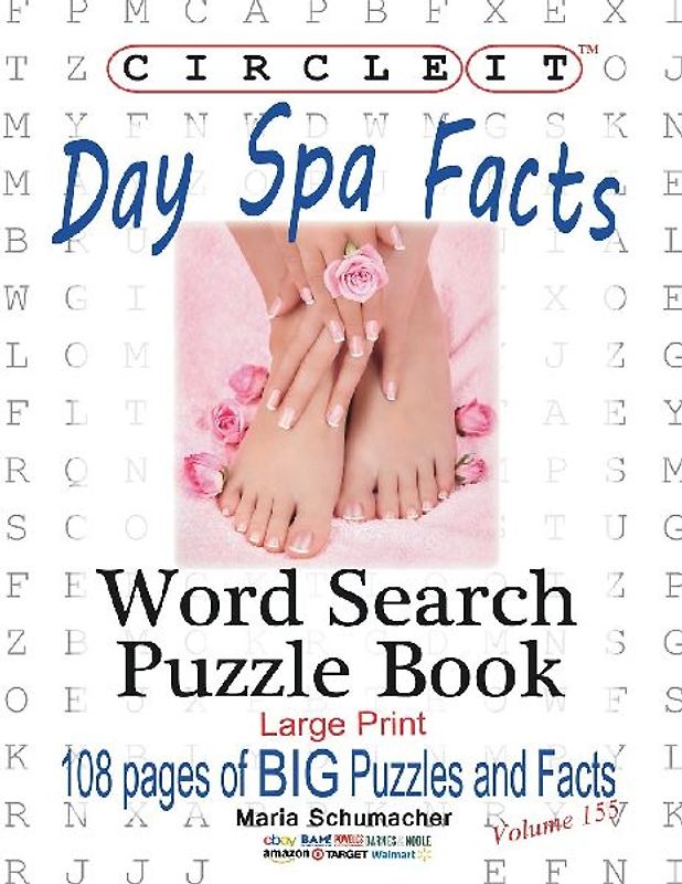 Circle It, Day Spa Facts, Word Search, Puzzle Book