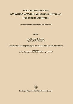 Das Durchziehen enger Kragen an ebenen Fein- und Mittelblechen