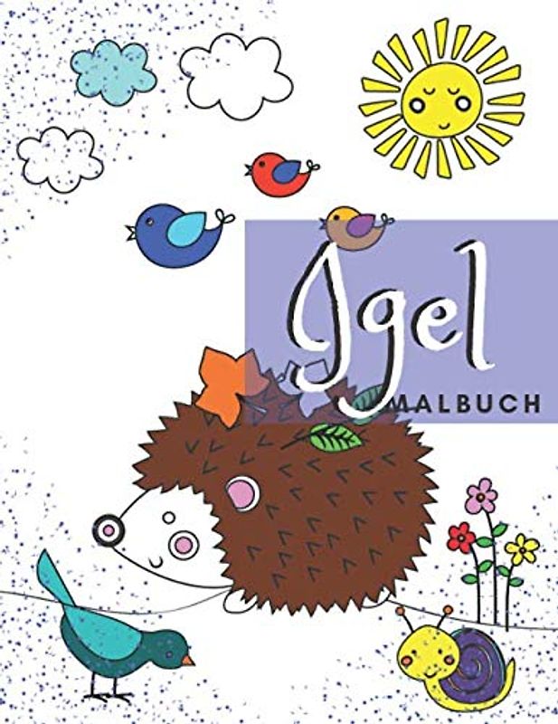 Igel malbuch: Waldtier Malbuch für Kinder