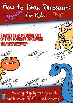 Activity Books for Kids / How to Draw Dinosaurs for Kids (Step by step instructions on how to draw 38 dinosaurs)