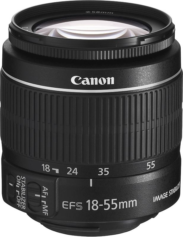 Canon EF-S 18-55 mm F3.5-5.6 IS II 58 mm Filtergewinde (Canon EF-S Anschluss) schwarz