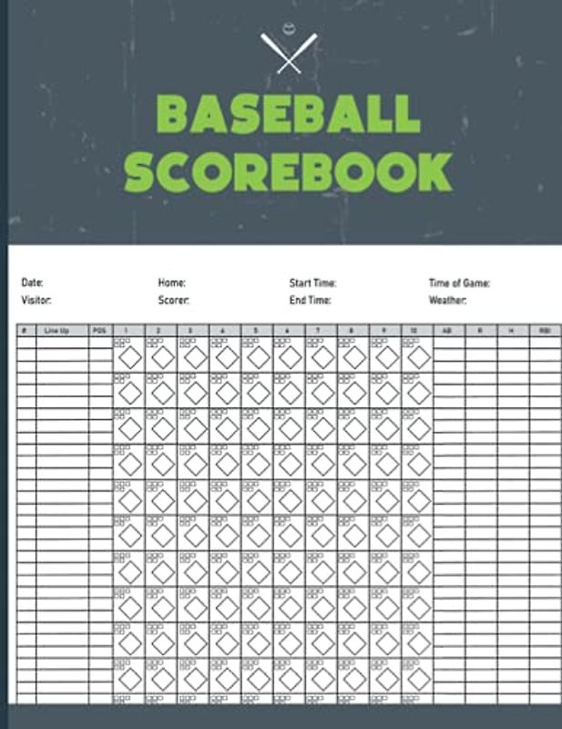 Baseball Scorebook: Track Your Baseball Team | Scorekeeping Book Gifts for Baseball Coaches, Players and Lovers (Scoring Sheets for Baseball and Softball)