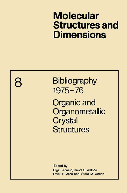 Bibliography 1975–76 Organic and Organometallic Crystal Structures