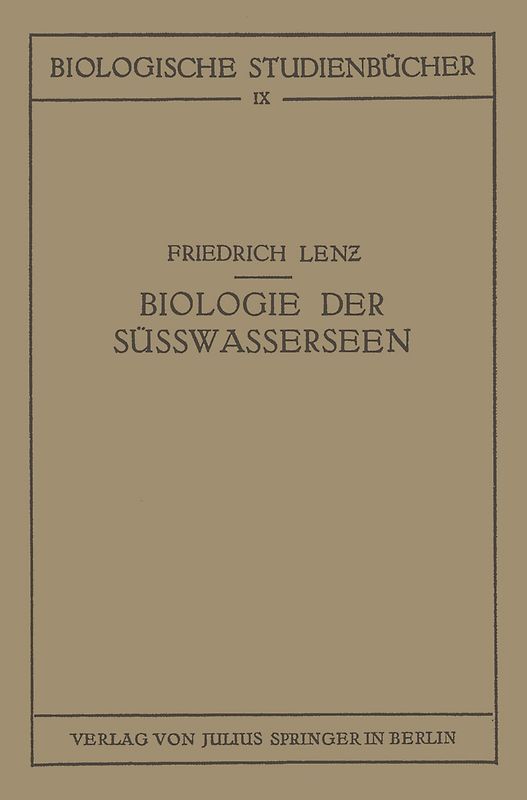 Einführung in die Biologie der Süsswasserseen