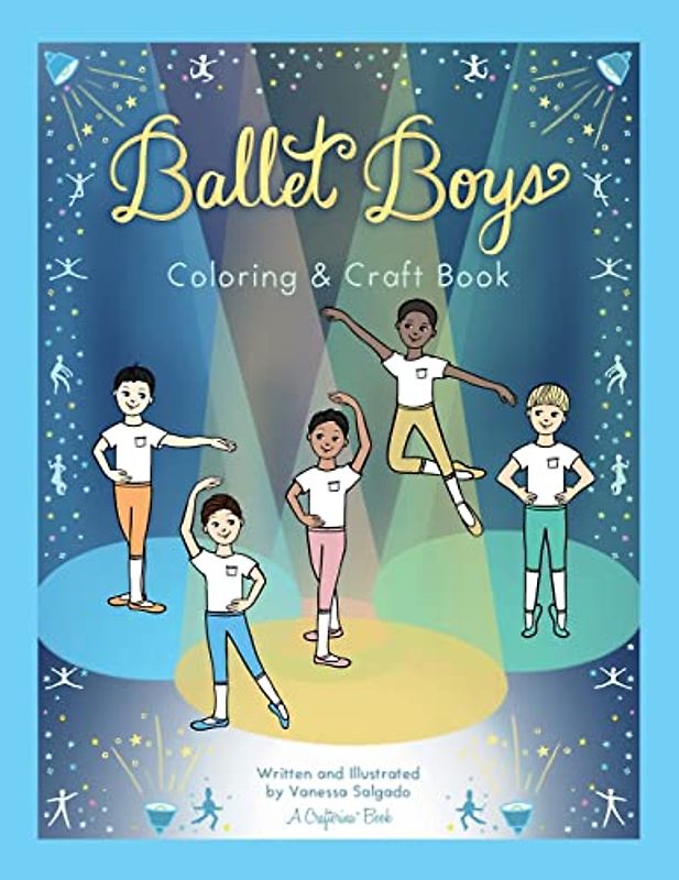 Ballet Boys Coloring & Craft Book (Crafterina® Book Series)