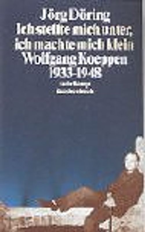 Ich stellte mich unter, ich machte mich klein