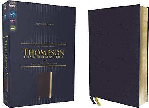 NIV, Thompson Chain-Reference Bible, Leathersoft, Navy, Red Letter, Comfort Print: New International Version, Leathersoft, Navy, Thompson Chain-reference Bible