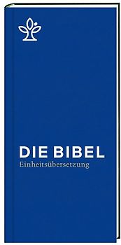 Die Bibel. Taschenausgabe blau mit Reißverschluss.