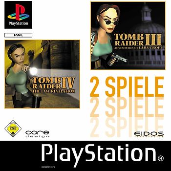 Tomb Raider III - Adventures of Lara Croft / Tomb Raider IV - The Last Revelation [2 Discs] PlayStation 1