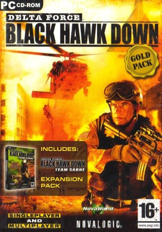Delta Force: Black Hawk Down inkl. Team Sabre AddOn [Gold Pack, Internationale Version] PC Spiele