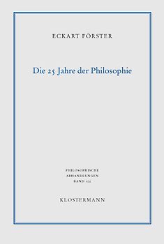 Die 25 Jahre der Philosophie